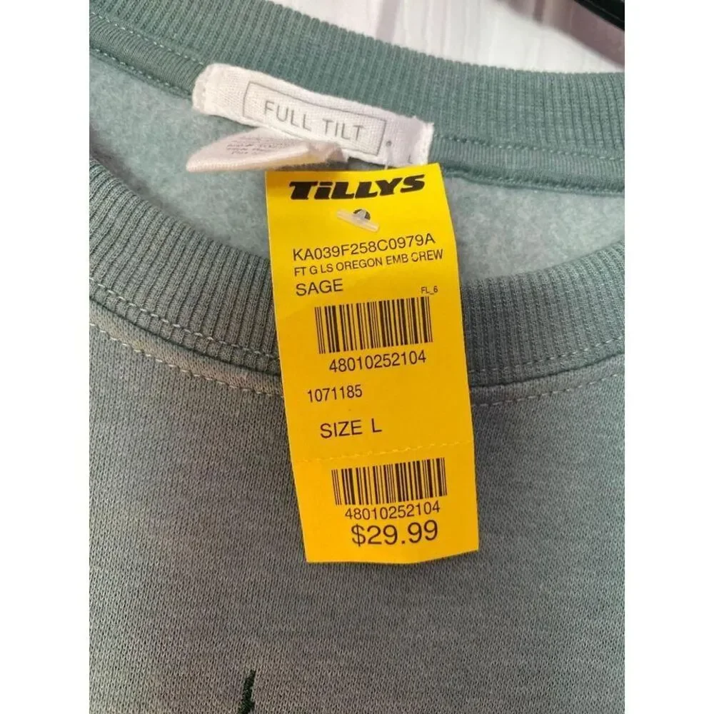 Sweater‎ Crewneck Oregon size Large youth girls NWT